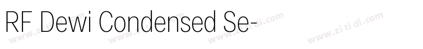 RF Dewi Condensed Se字体转换